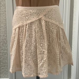 Rachel Roy cream colored lacey skirt - Sz 6